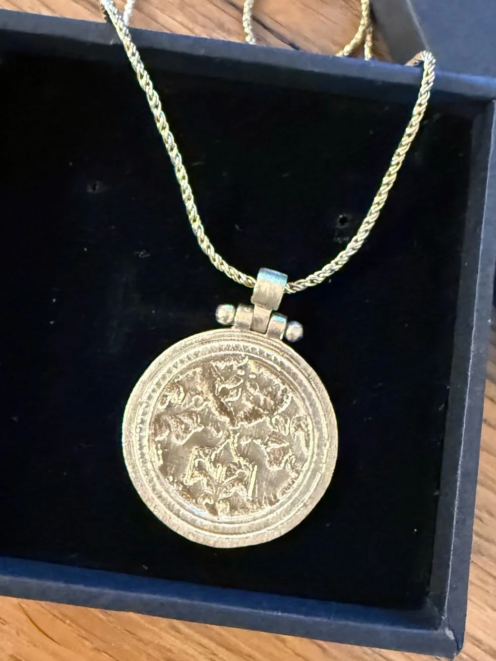 Child of Wild Gold Round Medallion Necklace
